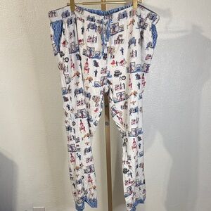 munki munki - Costco Motif Playful Graphic Print Pajama Pants- XXL